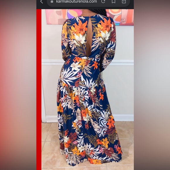 LUX Floral Dress.Size Medium. EUC. - Picture 8 of 8